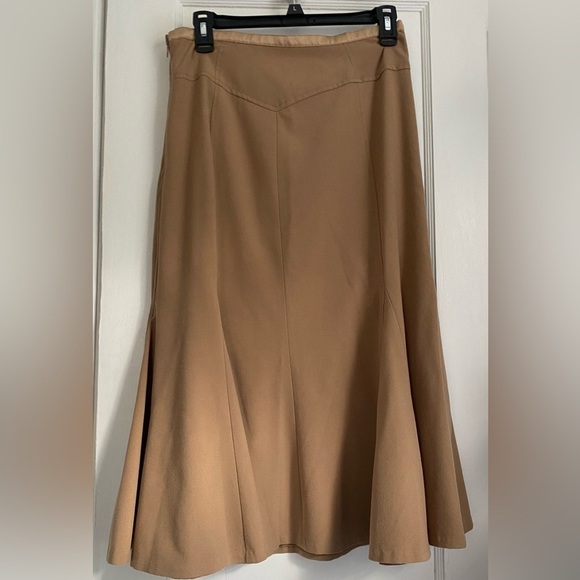 Zac & Rachel Brown Fishtail Skirt, Size 6P - Picture 3 of 9